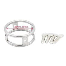 Load image into Gallery viewer, Torture Stimulation Silver Cock Ring BDSM