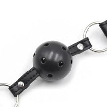 Load image into Gallery viewer, BDSM Black Ball Gag Nipple Clamp