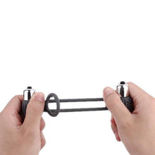 Load image into Gallery viewer, Delayed Orgasm Dual Vibrating Cock Ring BDSM