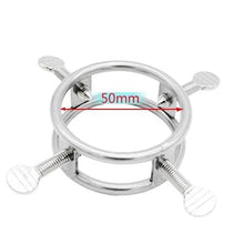 Load image into Gallery viewer, Torture Stimulation Silver Cock Ring BDSM
