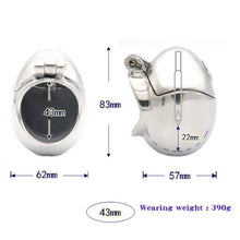 Load image into Gallery viewer, Stainless Egg shaped Cock Cage