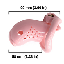 Load image into Gallery viewer, Pink Plastic Chastity Device
