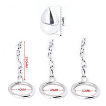 Load image into Gallery viewer, Stainless Steel Anal Plug With Cock Ring