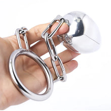 Load image into Gallery viewer, Stainless Steel Anal Plug With Cock Ring