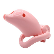 Load image into Gallery viewer, Pink Resin Sissy Dungeon Cock Cage