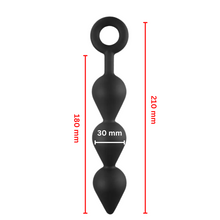 Load image into Gallery viewer, Beaded Silicone Anal Plug