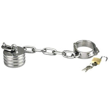 Load image into Gallery viewer, No Frills Metallic Scrotum Stretcher BDSM