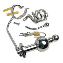 Charger l'image dans la galerie, Cage de chasteté avec plug anal - Cage de chasteté avec plug anal