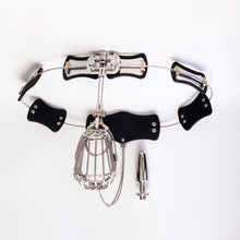 Charger l'image dans la galerie, Ceinture de chasteté masculine en acier inoxydable réglable