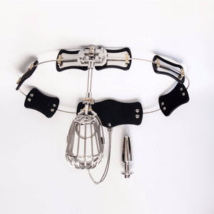 Stainless Steel Male Chastity Belt Adjustable