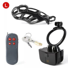 Load image into Gallery viewer, Black Electric Shock Mamba Chastity Cage