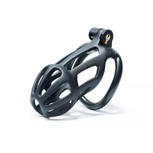 Charger l'image dans la galerie, Kit de cage de chasteté Cobra à rayures noires de 1,77 à 4,13 pouces de long