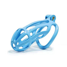 Charger l'image dans la galerie, Kit de cage de chasteté Cobra à rayures bleues de 1,77 à 4,13 pouces de long