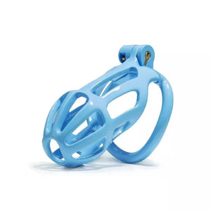 Blue Stripe Cobra Chastity Cage Kit 1.77 To 4.13 Inches Long