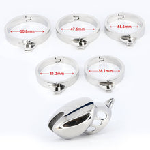 Lade das Bild in den Galerie-Viewer, Bondage-Keuschheitskäfig aus Edelstahl mit Spike-Ring