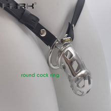Load image into Gallery viewer, PU Stcrap Belt with Big Mamba Cock Cage
