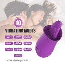 Lade das Bild in den Galerie-Viewer, Klitoris-Zungenvibrator mit 10 Modi