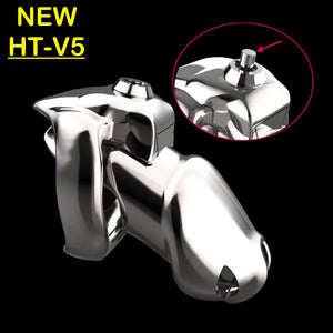 NEW HT-V5 Stainless Steel Chastity cage