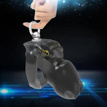 Load image into Gallery viewer, HT-V4 Cage with Binding Loop Ring Male Chastity Device