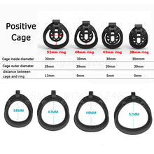 Lade das Bild in den Galerie-Viewer, Mamba Positiv/Negativ Keuschheitsgürtel für Männer