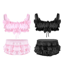 Charger l'image dans la galerie, Ensemble de lingerie en satin Rebecca Sissy