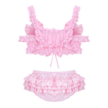 Charger l'image dans la galerie, Ensemble de lingerie en satin Rebecca Sissy