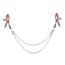 Lade das Bild in den Galerie-Viewer, Zweilagige BDSM-Nippelklemmen mit Kette