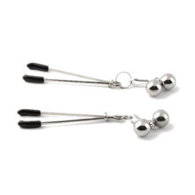 Charger l'image dans la galerie, Pinces à tétons BDSM argentées avec cloches