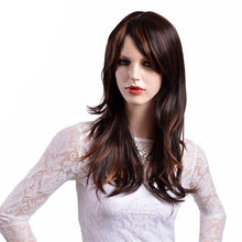 Lade das Bild in den Galerie-Viewer, 20 Zoll langes tiefbraunes Haar
