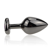 Lade das Bild in den Galerie-Viewer, Purple Heart Metall-Buttplug-Set mit Vibrator, 4-teilig, BDSM