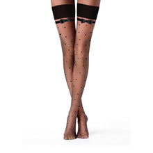 Load image into Gallery viewer, Polka Dot Thigh High Stockings
