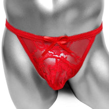 Charger l'image dans la galerie, String pochette en dentelle "Sissy Myriam"