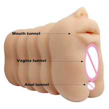 Load image into Gallery viewer, 3-in-1 Pleasure Tunnels Pocket Masturbator bdsm