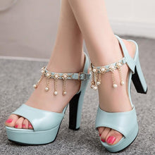 Load image into Gallery viewer, "Sissy Liz" Peep Toe Sandals
