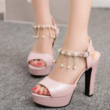 Load image into Gallery viewer, "Sissy Liz" Peep Toe Sandals