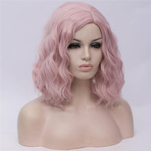 Load image into Gallery viewer, 14 Inches Pink Short Curly Wig
