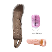 Load image into Gallery viewer, Veiny Texture Vibrating Penis Sleeve BDSM