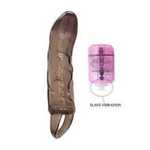 Load image into Gallery viewer, Veiny Texture Vibrating Penis Sleeve BDSM