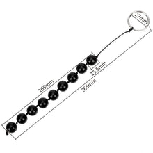 Load image into Gallery viewer, Crystal Tiny Black Anal Beads