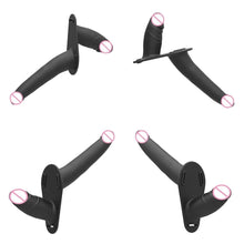 Lade das Bild in den Galerie-Viewer, Eleganter schwarzer doppelseitiger Strap-On BDSM