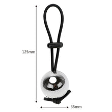 Load image into Gallery viewer, Lasso-Type Adjustable Cock Ring With Metal Ball BDSM