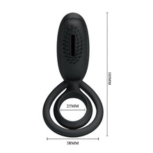 Load image into Gallery viewer, Clit-Friendly Silicone Cock and Ball Ring BDSM