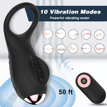 Load image into Gallery viewer, Rechargeable 10-Speed Wireless Cock Ring BDSM