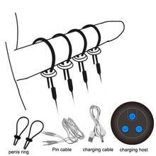 Load image into Gallery viewer, Rechargeable Shock Therapy Medical Penis Rings BDSM