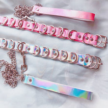 Lade das Bild in den Galerie-Viewer, Unterwürfiges Halsband mit Leine BDSM DDLG