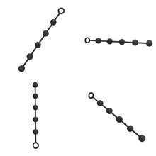 Load image into Gallery viewer, Lesbian Black Silicone Anal Beads