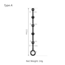 Load image into Gallery viewer, Lesbian Black Silicone Anal Beads