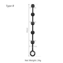 Load image into Gallery viewer, Lesbian Black Silicone Anal Beads