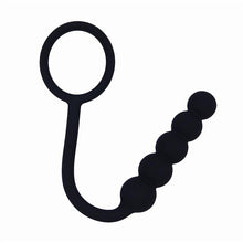 Load image into Gallery viewer, Black Sustained Pleasure Anal Beads for Guys