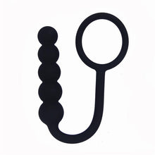 Load image into Gallery viewer, Black Sustained Pleasure Anal Beads for Guys